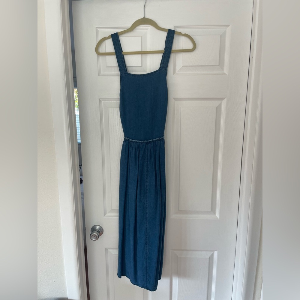 Wilfred Blue Sleeveless Square Neck Sundress